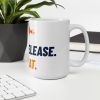 White glossy mug